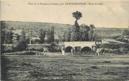 CPA FRANCE 87 " Près de Chateauponsac, Pont de la Bergère sur Somme"