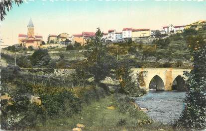 CPSM FRANCE 87 " Chateauponsac, Vue générale et le pont"