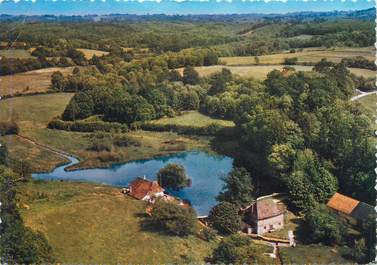 CPSM FRANCE 87 "La Roche l'Abeille, Vue aérienne de l'ancien Moulin de Lagorce"