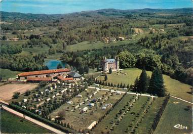 CPSM FRANCE 87 "Bonnac la Cote, Vue aérienne sur le camping caravaning du Château de Leychoisier"