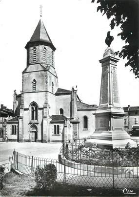 CPSM FRANCE 87 "Aixe sur Vienne, La Place de l'église"