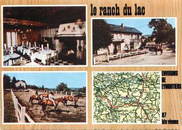 CPSM FRANCE 87 " Eymoutiers, Le Ranch du Lac, son hôtel restaurant"