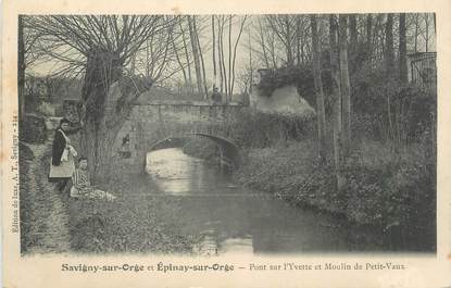 CPA FRANCE 91 " Savigny sur Orge et Epinay sur Orge, Pont sur l'Yvette et Moulin de Petit Vaux"