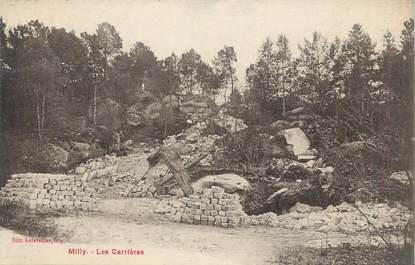 CPA FRANCE 91 " Milly, Les carrières"