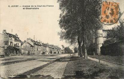 CPA FRANCE 91 " Juvisy , Avenue de la Cour de France et Observatoire"