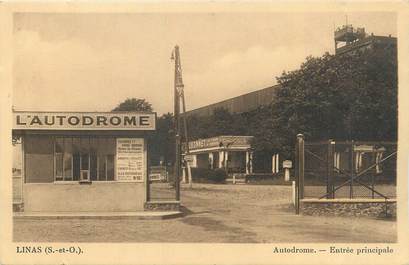 CPA FRANCE 91 " Linas, Audodrome "