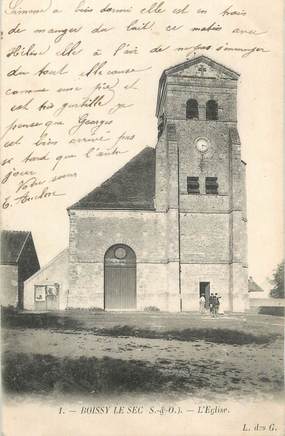 CPA FRANCE 91 "Boissy le Sec, L'église"