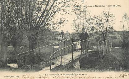 CPA FRANCE 91 "Epinay sous Sénart, La passerelle de Boussy St Antoine"