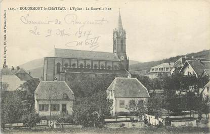 CPA FRANCE 90 " Rougemont le Château, L'église, la nouvelle rue"