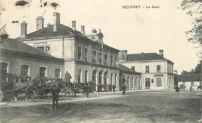 CPA FRANCE 90 " Belfort, La gare"