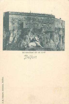 CPA FRANCE 90 " Belfort, Le château et le lion"