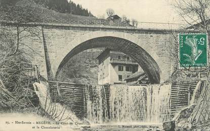 CPA FRANCE 74 " Megève, Le pont du Cruet"