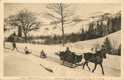 CPA FRANCE 74 " Megève, Station hivernale, une partie du tailing"