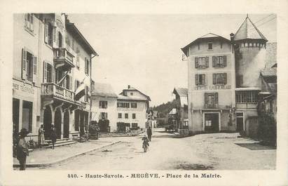 CPA FRANCE 74 " Megève, Place de la Mairie"
