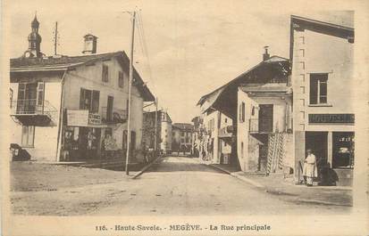 CPA FRANCE 74 " Megève, La rue principale"