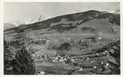 CPSM FRANCE 74 " Megève, Les Aiguilles de Chamonix"