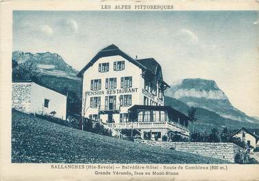 CPA FRANCE 74 " Sallanches, Le Belvédère Hôtel"