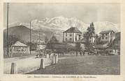 74 Haute Savoie CPA FRANCE 74 " Sallanches, Château de Loches et le Mont Blanc"