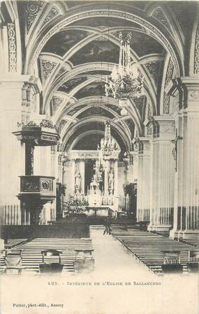 CPA FRANCE 74 "Sallanches, Intérieur de l'église "