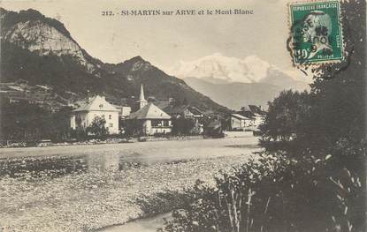 CPA FRANCE 74 "Saint Martin sur Arve, Le Mont Blanc"