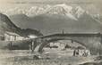 CPA FRANCE 74 "Saint Martin sur Sallanches, Vieux pont sur l'Arve et le Mont Blanc"