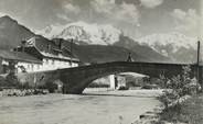 74 Haute Savoie CPSM FRANCE 74 "Saint Martin sur Arve, Le pont et le Mont Blanc"