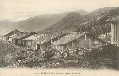 CPA FRANCE 74 " Samoëns, Chalets des Bostan"