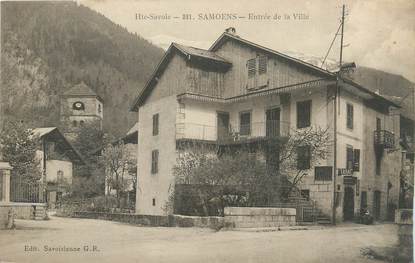 CPA FRANCE 74 " Samoëns, Entrée de la ville"