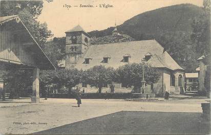 CPA FRANCE 74 " Samoëns, L'église"