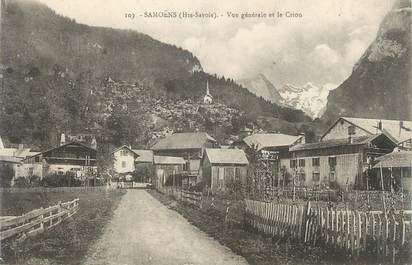 CPA FRANCE 74 " Samoëns, Vue générale et le Criou"