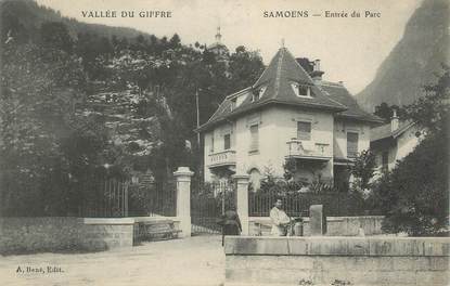 CPA FRANCE 74 " Samoëns, Entrée du parc"