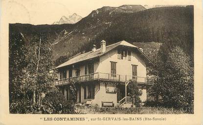 CPA FRANCE 74 " Les Contamines sur St Gervais"