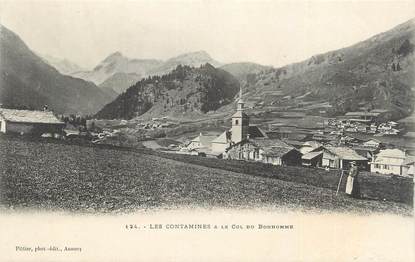 CPA FRANCE 74 " Les Contamines, Le Col du Bonhomme"