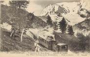 74 Haute Savoie CPA FRANCE 74 " St Gervais les Bains, La crémaillère du Mont Blanc, l'Aiguille du Goûter" /TRAIN