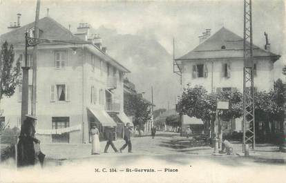 CPA FRANCE 74 " St Gervais les Bains, La place"