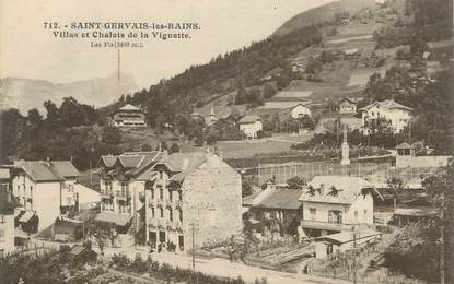 CPA FRANCE 74 " St Gervais les Bains, Villas et Chalets de la Vignette"