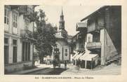 74 Haute Savoie CPA FRANCE 74 " St Gervais les Bains, La Place de l'église"