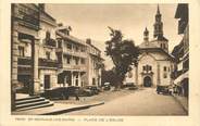 74 Haute Savoie CPA FRANCE 74 " St Gervais les Bains, La Place de l'église"