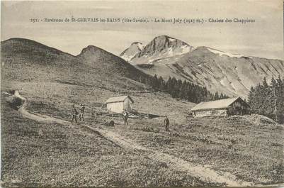 CPA FRANCE 74 "Environs de St Gervais les Bains, Le Mont Joly, Chalets Chappieux"