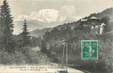 CPA FRANCE 74 "St Gervais les Bains, Route de Megève à St Gervais les Bains, vue sur le Mont Blanc"