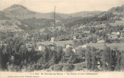 CPA FRANCE 74 "St Gervais les Bains, Le Nercy et Rive d'Hermance"