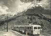 CPSM FRANCE 74 "St Gervais les Bains, Le TMB et l'Aiguille du Goûter vus du Col de Voza" / TRAIN