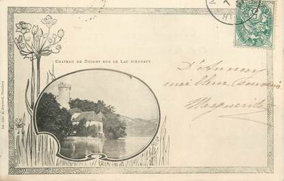 CPA FRANCE 74 " Duingt, Le château sur le Lac d'Annecy" / ART NOUVEAU