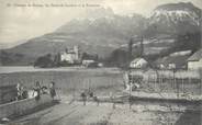 74 Haute Savoie CPA FRANCE 74 " Duingt, Le château, les Dents de Lenfont et le Parmelan"