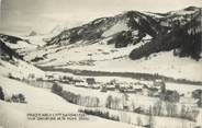 74 Haute Savoie CPSM FRANCE 74 " Praz sur Arly, Vue générale et le Mont Blanc"