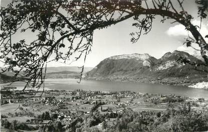 CPSM FRANCE 74 " ST Jorioz, Vue générale et le Mont Veyrier"