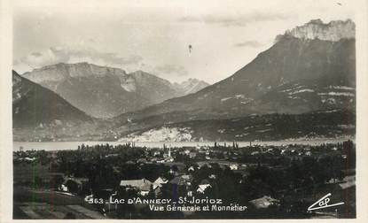 CPSM FRANCE 74 " ST Jorioz, Vue générale et Monnetier"