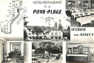 CPSM FRANCE 74 " ST Jorioz, Hôtel Restaurant Puya Plage"'