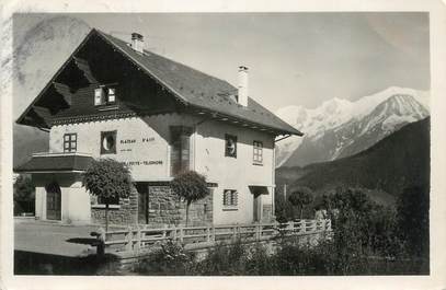 CPSM FRANCE 74 " Assy ,La Poste et la Chaîne du Mont Blanc"