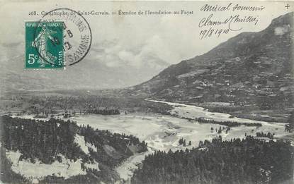 CPA FRANCE 74 " Le Fayet" / INONDATION